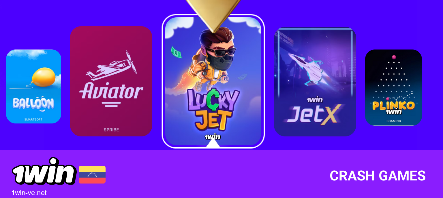Crash Games en 1Win: Aviator, JetX, Lucky Jet y otros juegos de choque